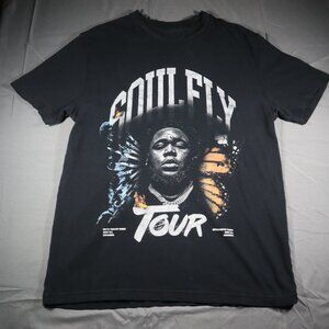 Rod Wave Soulfly Tour Graphic T-shirt Men's M Black Short Sleeve Music